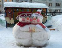 Конкурс снежных скульптур провели среди детсадовцев Новосибирска