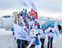 Самолет с символикой Зимней универсиады-2019 приземлился в Красноярске