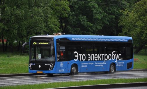 Электробусы вышли на маршрут № т34 на западе Москвы
