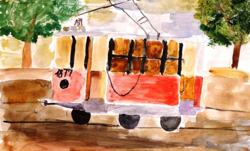 Конкурс рисунков «Трамваи и троллейбусы в городе на Неве» достиг экватора