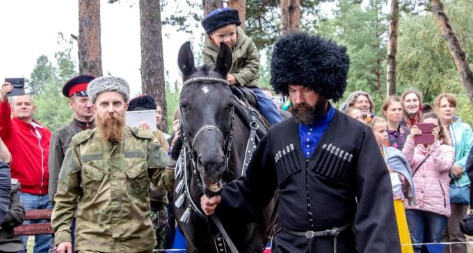 В Санкт-Петербурге прошел казачий праздник «Посажение на коня»