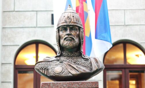 В Белграде торжественно открыт бюст Александра Невского