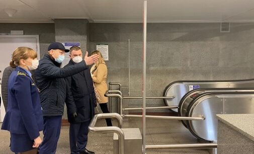 Траволаторы на станции метро «Проспект Славы» запущены в работу