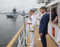 Губернатор Приморья поздравил моряков-тихоокеанцев с Днем ВМФ