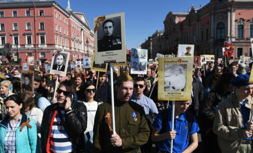 В рядах «Бессмертного полка» в Петербурге прошлись более миллиона человек