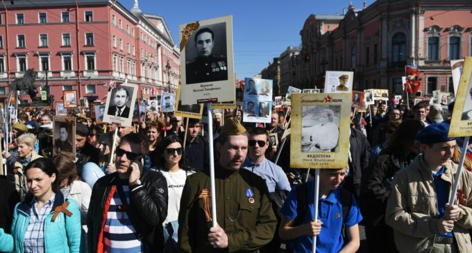 В рядах «Бессмертного полка» в Петербурге прошлись более миллиона человек